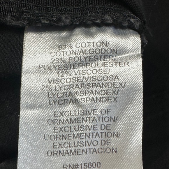 Democracy Womens Black Wash AB Solution Denim Jeans Size 14 Ankle Stretch Casual - Picture 9 of 12